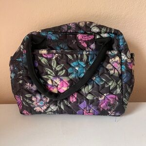 Lug Floral Shoulder Bag - Black, Pink, Blue, Green